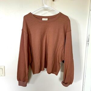 NWOT darling  rust/ brown shirt size M